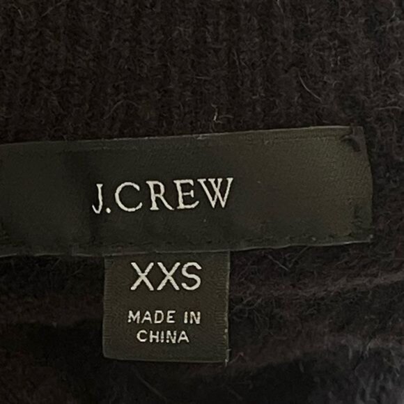 J Crew Rollneck Black sweater in Supersoft yarn BD613 size XXS - Picture 10 of 11